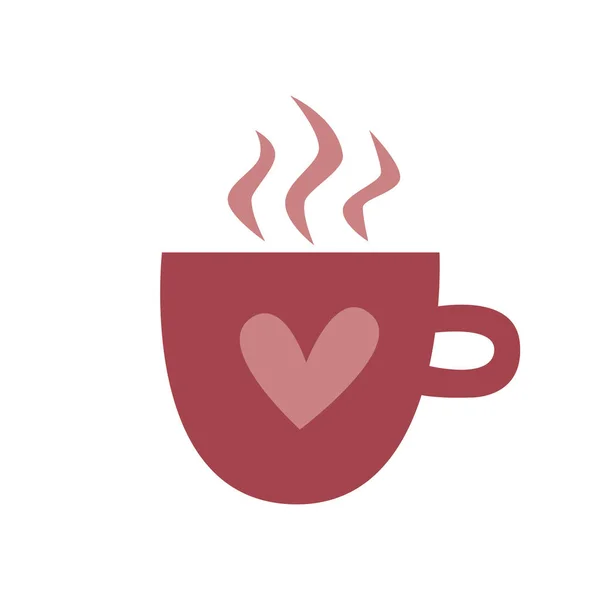 Cute Coffee Cup Love Heart Hand Drawn Illustration | Poster