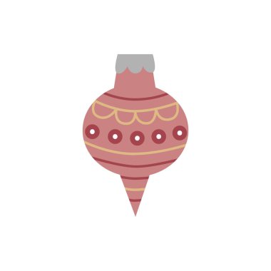 Elle çizilmiş Noel oyuncak topu. Mutlu Yıllar, Noel kutlamaları, kış..