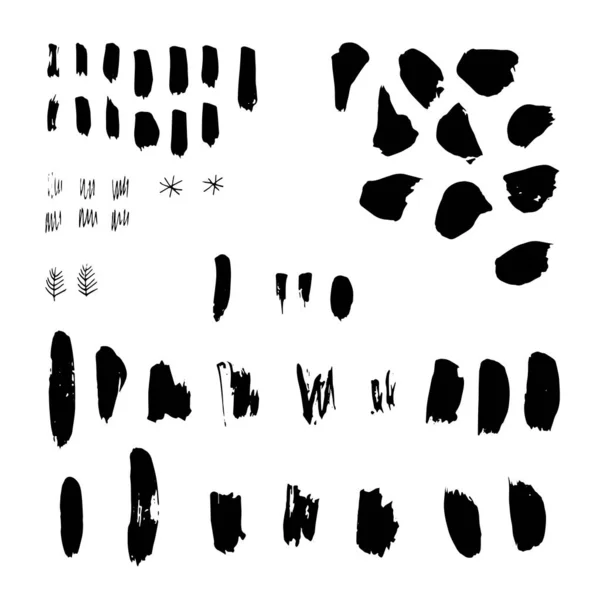 Hand Drawn Scribble Symbols Isolated White Background Doodle Style Sketched — 스톡 벡터