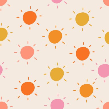 Elle çizilmiş modern, kusursuz desen. Pastel grunge arka planı. Vektör illüstrasyonu