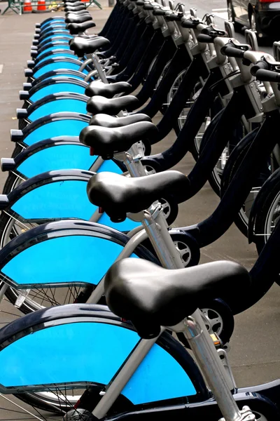 Fila de bicicletas — Foto de Stock