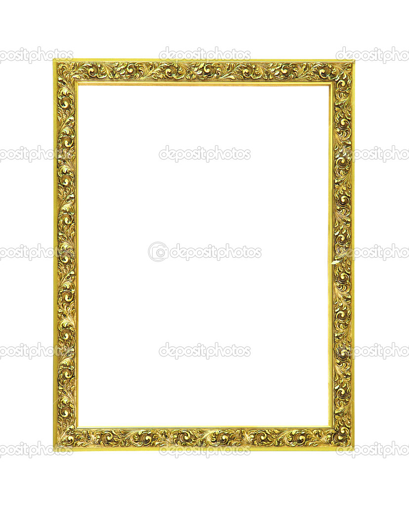 Decorative golden frame