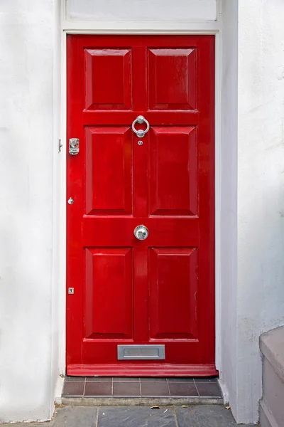 Puerta roja retro — Foto de Stock