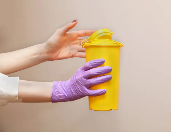 Medical waste container — Stock Photo, Image