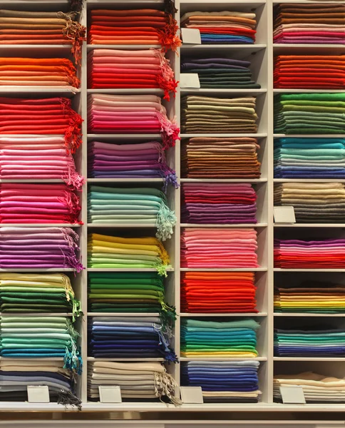 Pashmina shelf — Stock Photo, Image