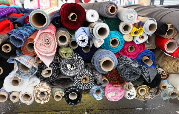 Kolorowe włókienniczych — Zdjęcie stockowe