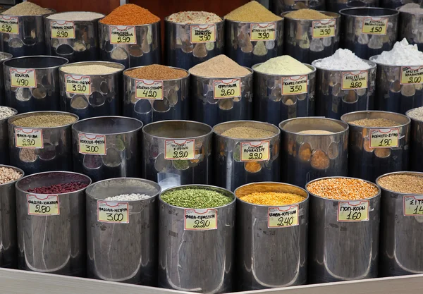 Зерно продовольственного рынка — стоковое фото