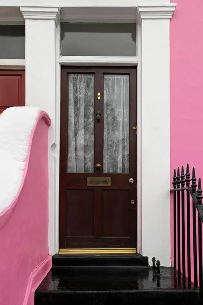 Retro brown door — Stock Photo, Image