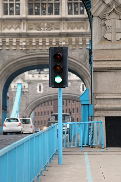 Green traffic light — Stock Photo, Image