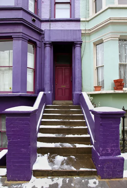 Purple doorway — Stock Photo, Image