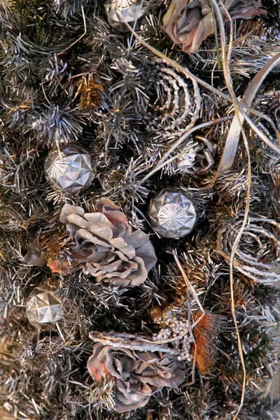 Zilveren Kerstmis — Stockfoto