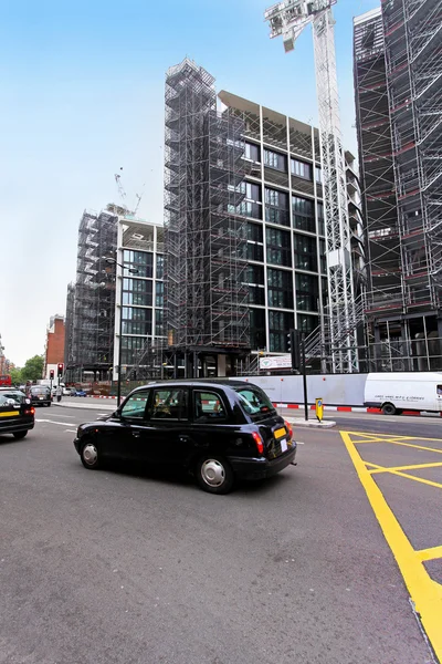 Taxi nero Londra — Foto Stock