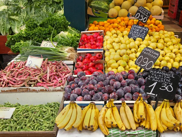 Fresh fruits and vegetables — Stock Photo, Image