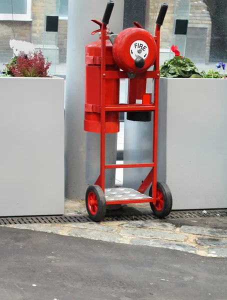 Fire extinguisher trolley — Stock Photo, Image