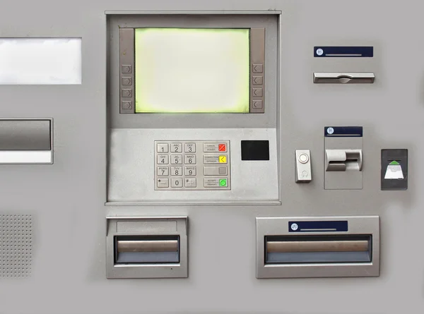 Современный банкомат — стоковое фото
