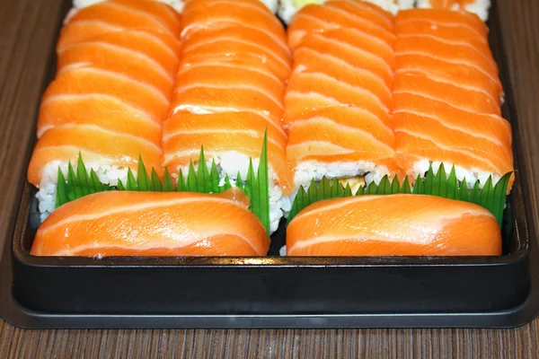 Lososové suši — Stock fotografie