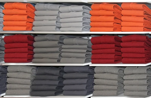 Clothes shelf — Stock Photo, Image