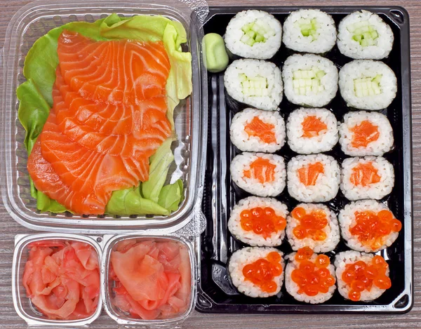 Sushi takeout — Stock Photo, Image