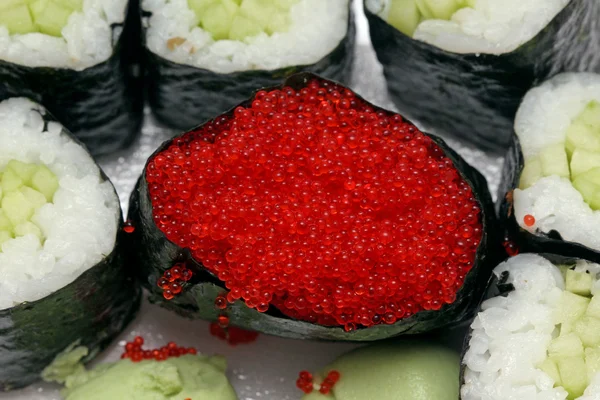 Kawior sushi — Zdjęcie stockowe