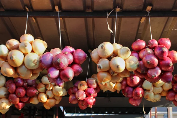 玉ねぎの市場 — ストック写真