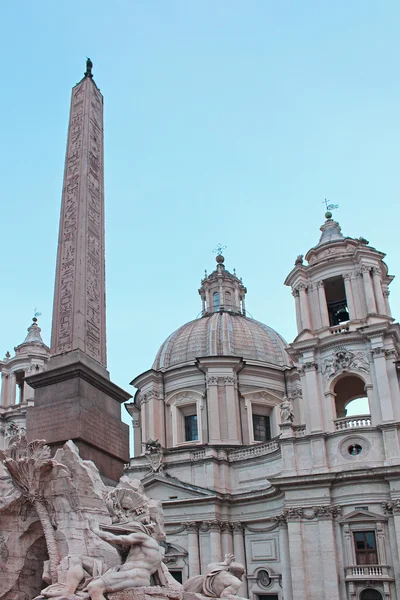 Fontana dei Quattro Fiumi Piazza Navona — Stock fotografie