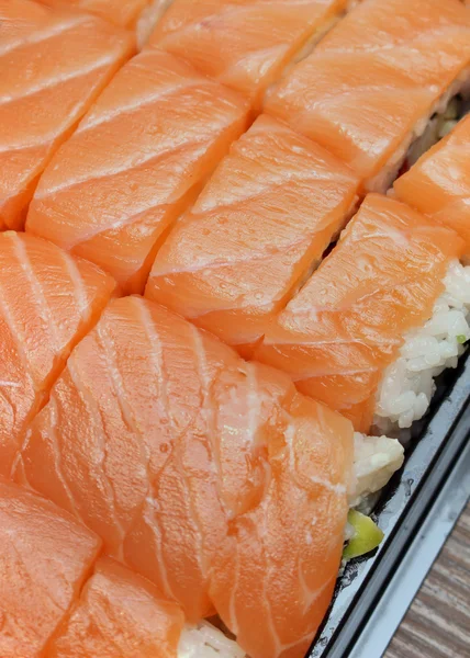 鮭寿司プレート — ストック写真