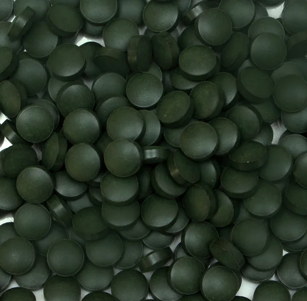 Spirulina pills — Stock Photo, Image