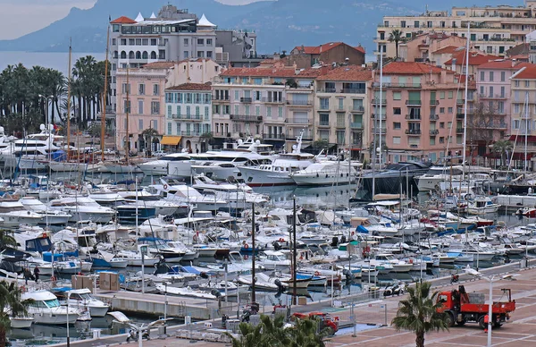 Luxury Small Boats Expensive Yachts Sea Marina Cannes — Stock Photo, Image