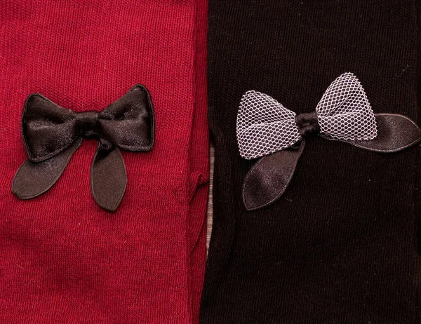 Decorative Bows Retro Cotton Socks Clothing Accessory — Stock fotografie