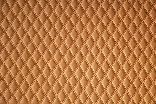 Gold Leather Material Textile Pattern Background Texture — Fotografia de Stock