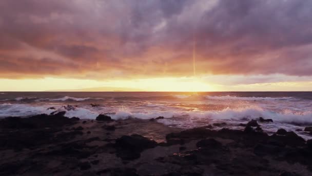 Puesta de sol hawaiana — Vídeo de stock