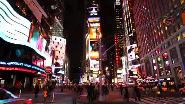 Times Square in New York City — Stock Video