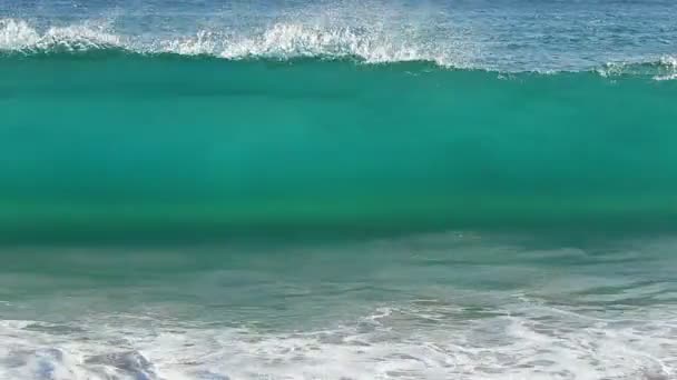 Modrá vlna oceánu — Stock video