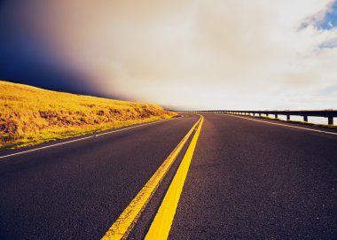 gün batımı yol