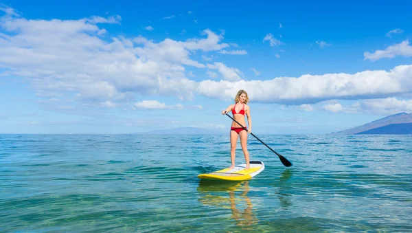 Stand Up Paddle Surfing In Hawaii — Stock Photo, Image