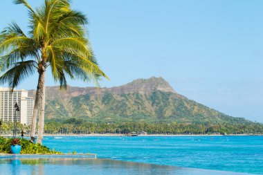 diamond head, waikiki görünümünü,