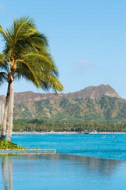 diamond head, waikiki görünümünü,