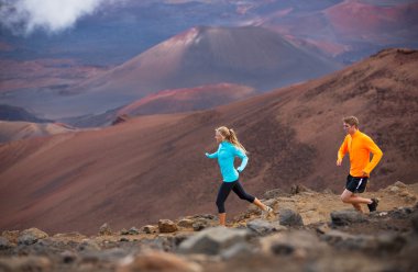 fitness spor çift jogging iz dışında çalışan