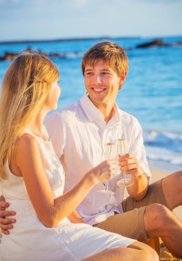 Balayı konsepti, erkek ve kadın aşk, cam zevk çift