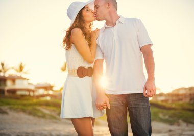 Aşık mutlu bir çift.