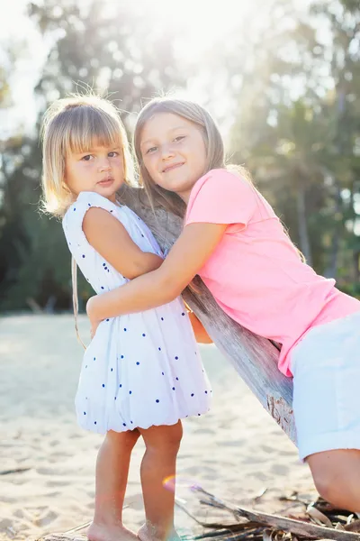 Adorable young sisters — Stock Photo, Image