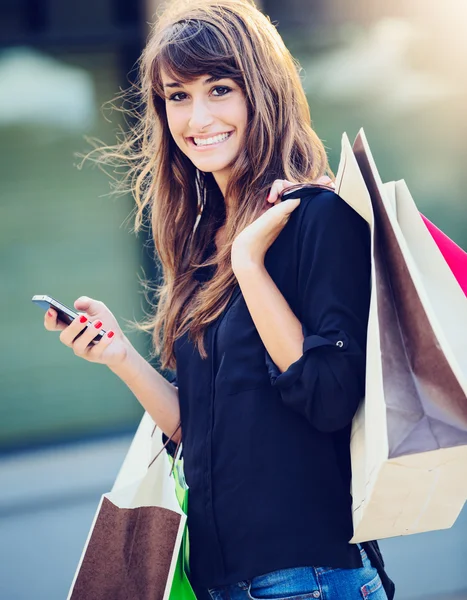 Mujer feliz de compras —  Fotos de Stock