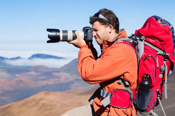Nature Photographer taking Pictures Stock Image