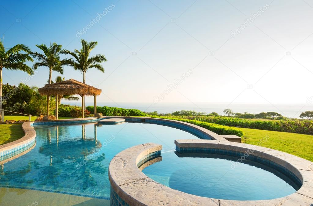 Home with swimming pool