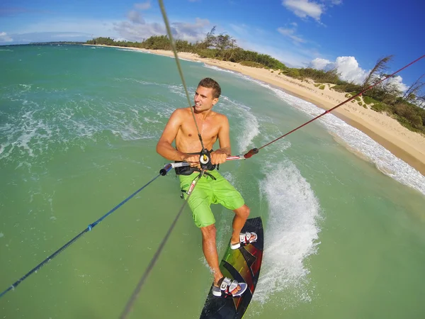 Kiteboarden — Stockfoto