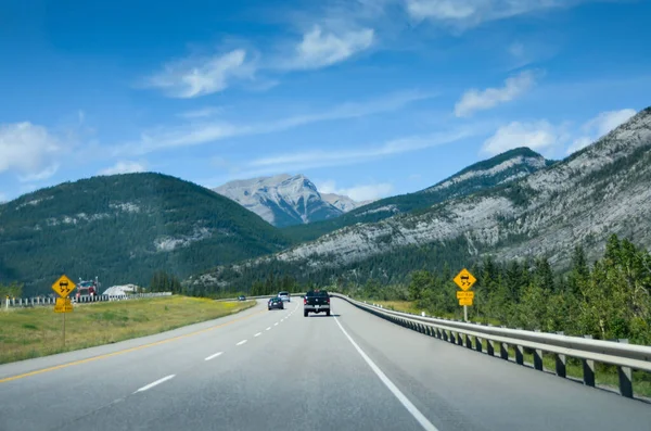 August 2019 British Columbia Canada Highway Road Lead Baff National Stock Picture