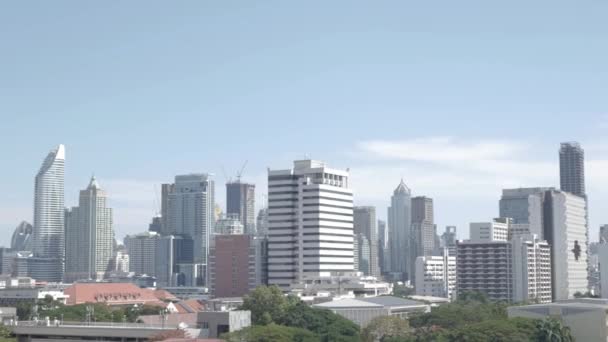 Aralık 2021 Bangkok Tayland Bangkok Kış Günü Gökdelenin Manzarası — Stok video