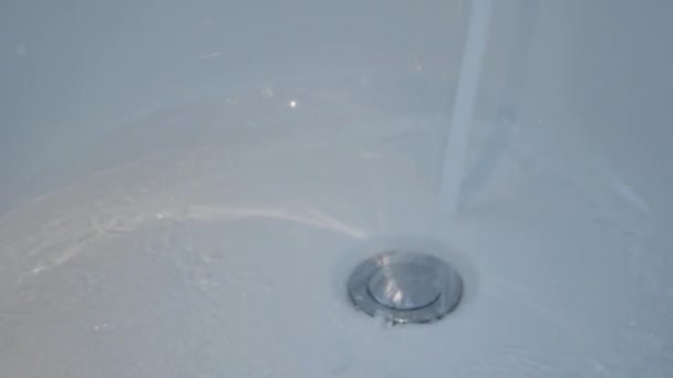 Pov Víz Áramlását Fürdőkád Felületi Relaxációs Spa Idő — Stock videók