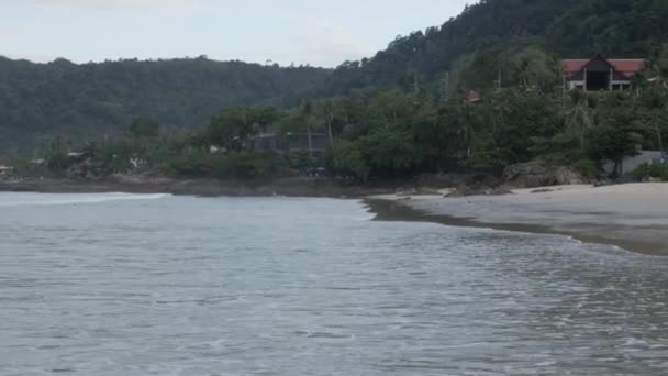 Praia Areia Mar Céu Vista Paisagem Mar Praia Dia Verão — Vídeo de Stock