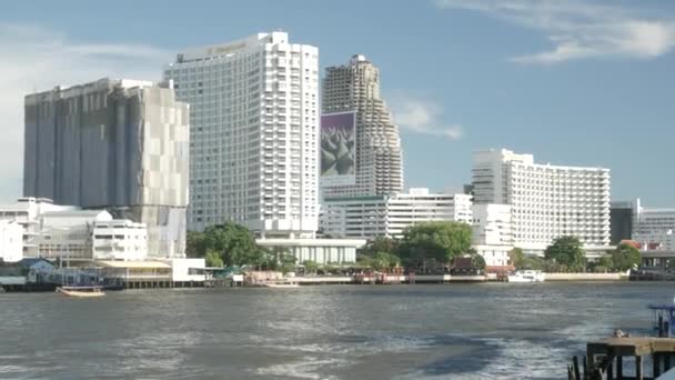 Março 2022 Banguecoque Tailândia Vista Cidade Bangkok Com Rio Chaopraya — Vídeo de Stock
